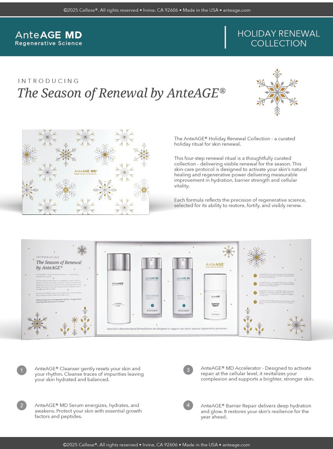 The AnteAGE® Holiday Renewal Collection 2025